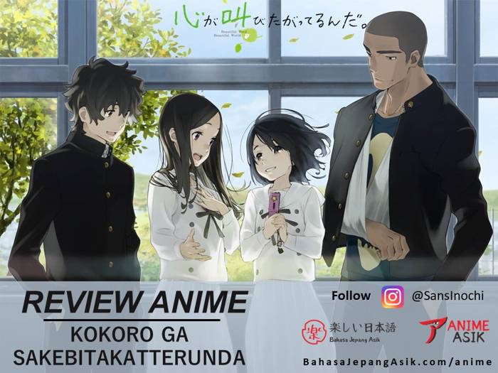 Review Anime KokoSake : Kokoro ga Sakebitakatterunda